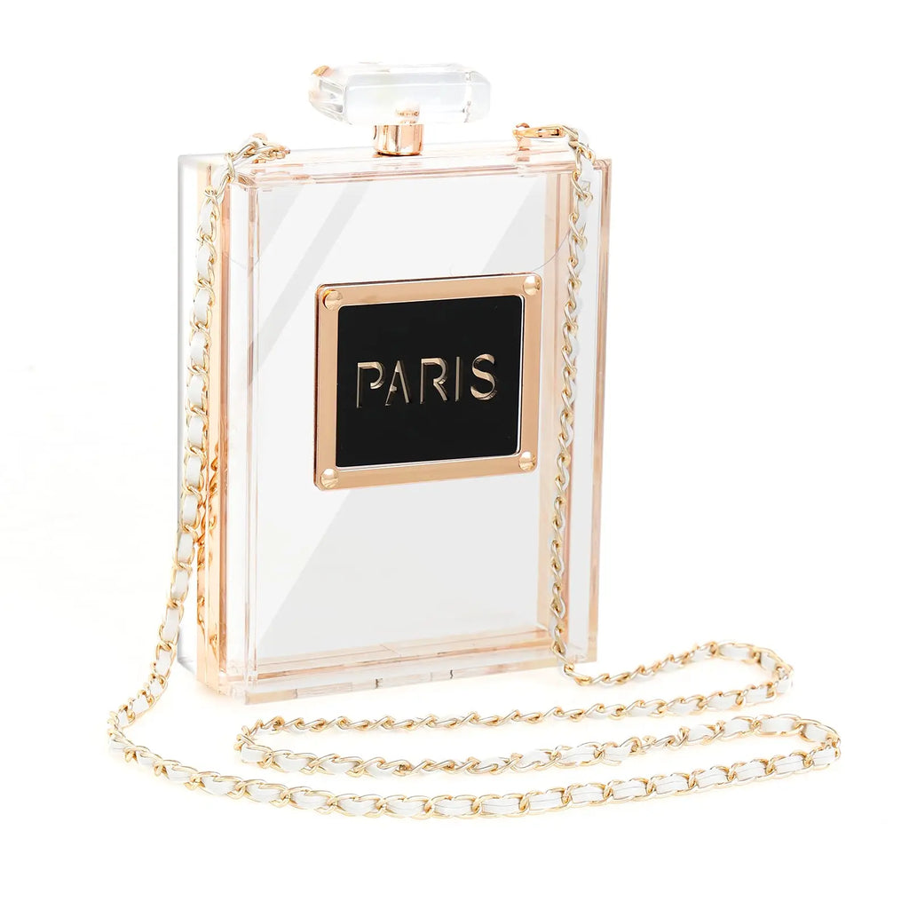 Acrylic Paris Perfume Shaped Bag
