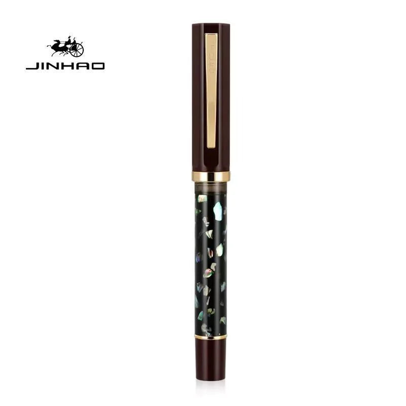 JINHAO 58 Wood / Scrimshaw Fountain Pen Student F EF Nib Ink Pen Calligraphy Pen Stationery School Office Supplies