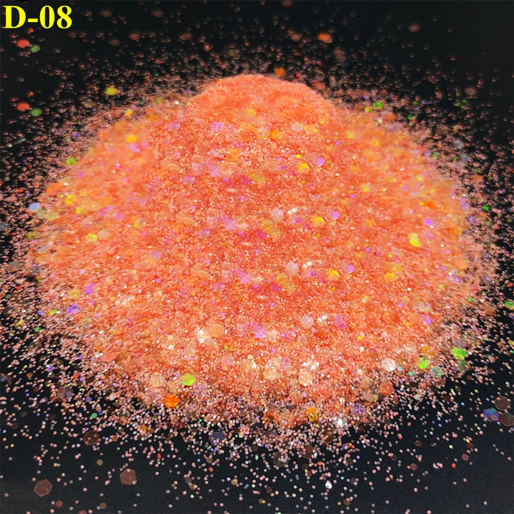 1KG Wholesale Mixed Size Holographic Nails Sequins Manicure Glitter Flakes Paillettes Nail Art Decorations Body/Face Glitter