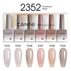 CANNI Nail Gel Polish Set Upgraded HEMA FREE Summer Nails Smooth Texture Ultra Gloss Top Coat Pigmented Gel Soak off UV LED Gel