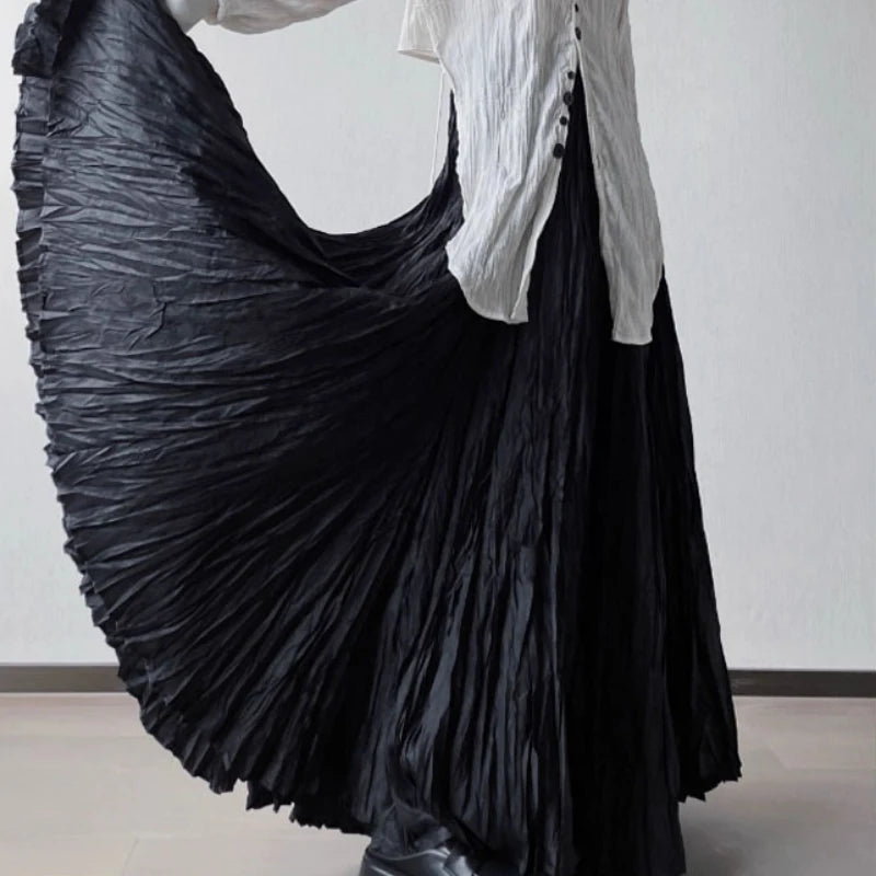 Black Pleated Skirt