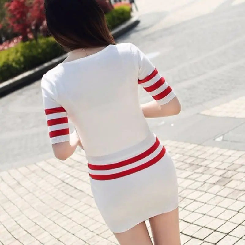 Stripe Detail Bodycon Set