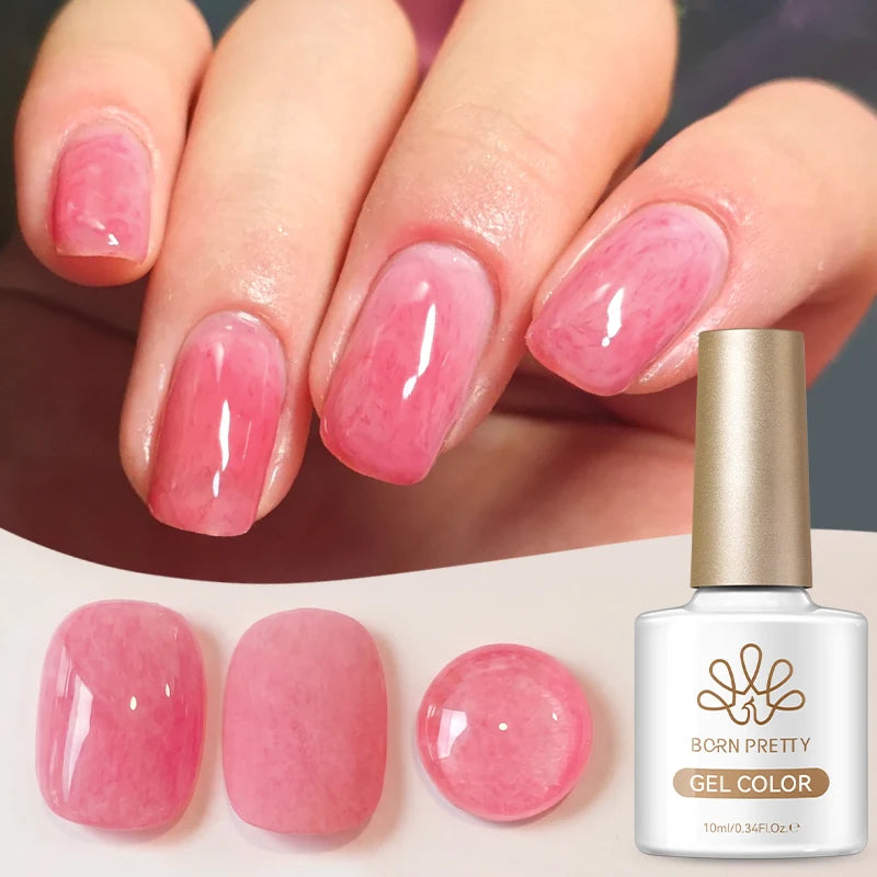 BORN PRETTY 1pc 10ml Pink Snug Fuzz Nail Gel Polish Semi Permanent Summer Nail Art Manicure Soak Off LED Varnish Nail Supplies