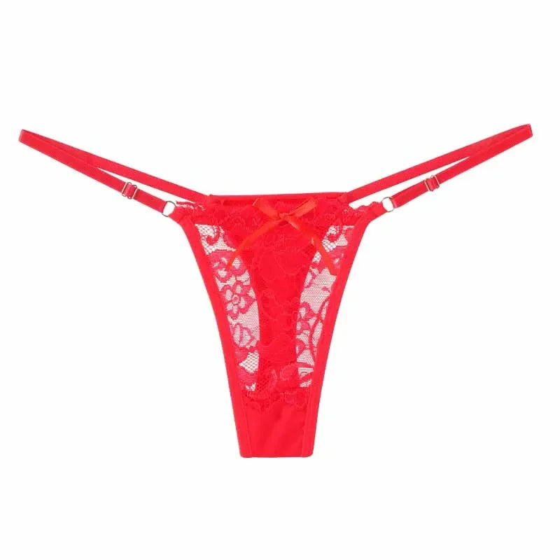Adjustable Waist Lace Thong