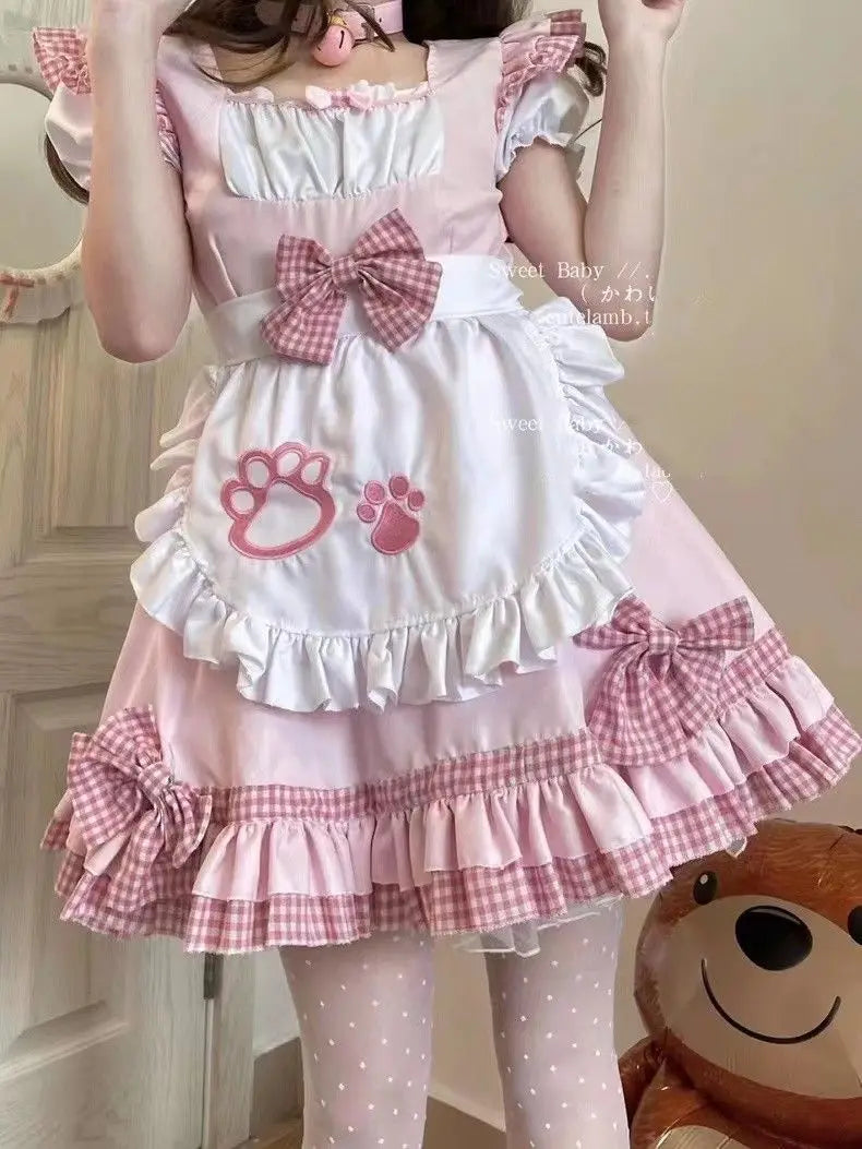 Cat Maid Outfit with Bows