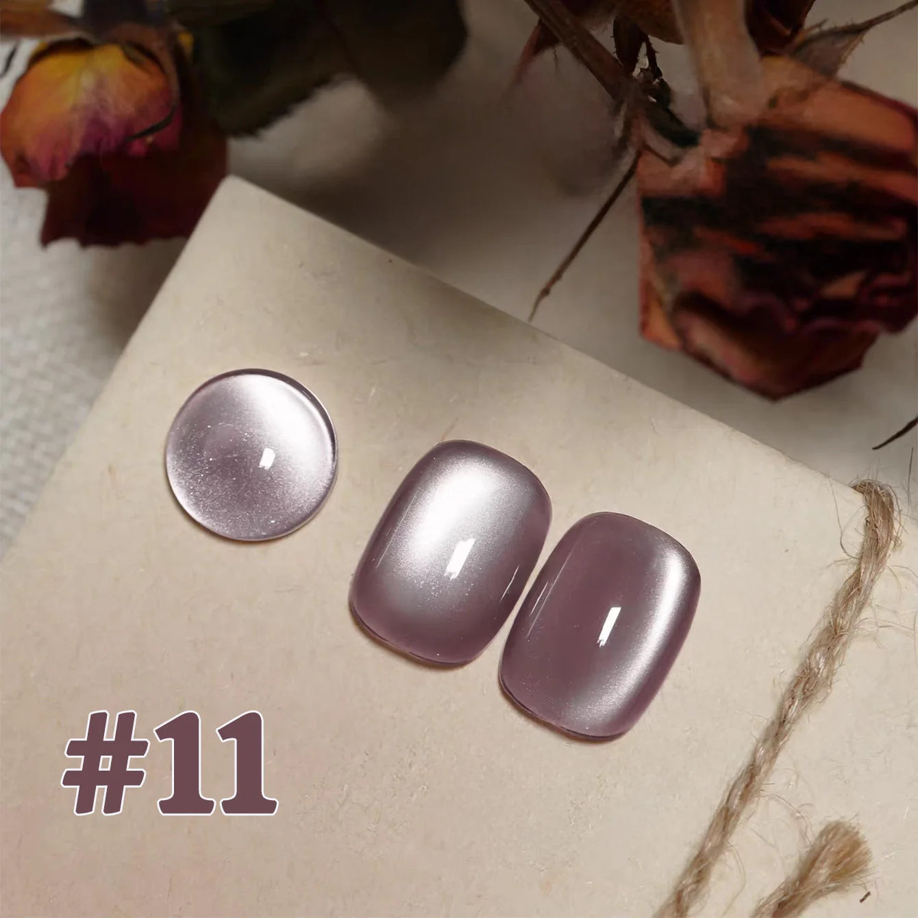 12ML 1-16PCS Beach Essentials Summer Nails Top Selling Fenglin Evening Moonlight Cat Eye Green Glass Bead Magnet Gel Nail Polish