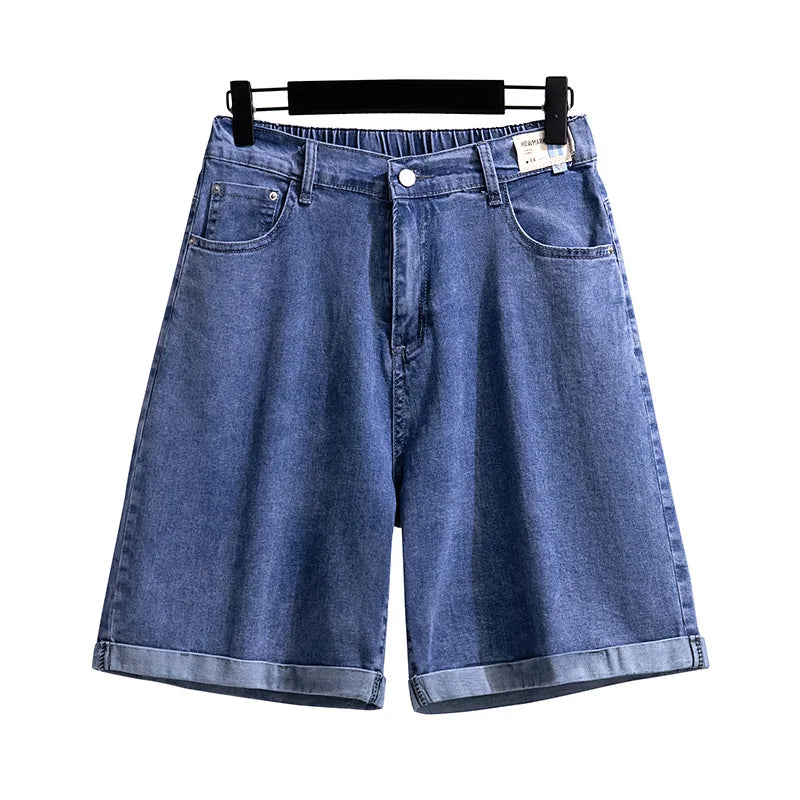 Five-Point Denim Shorts