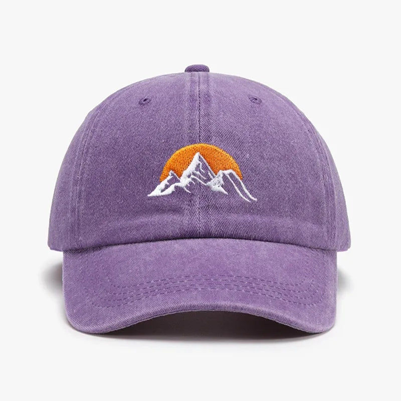 Embroidered Sunset Baseball Hat