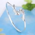 999 Sterling Silver Adjustable Goldfish Bracelet