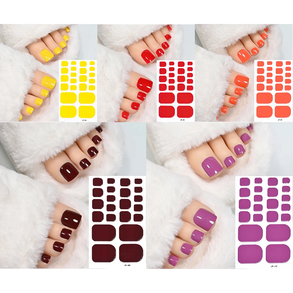 1 set 110 tips Shine Glitter Toenail Stickers