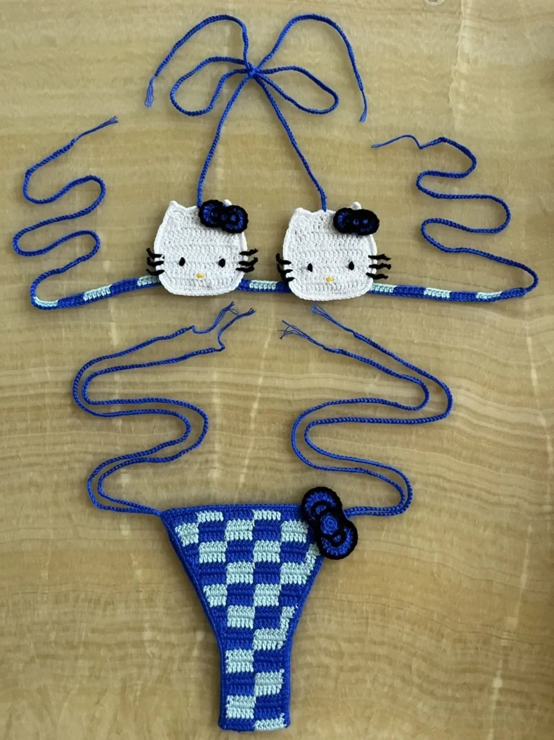 Crochet Kitty Bikini