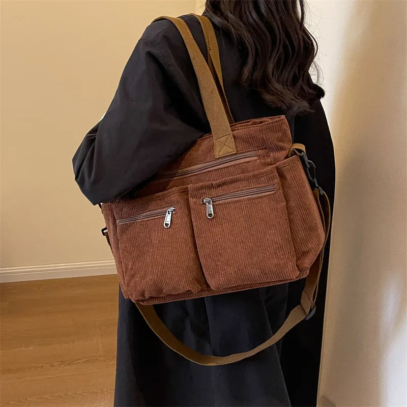 Corduroy Tote Bag