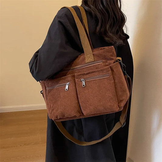 Corduroy Tote Bag