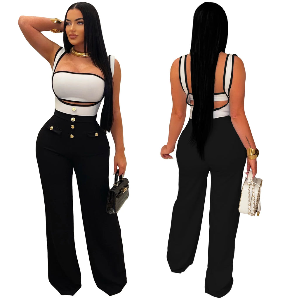 Sleeveless High Waist Jumpsuit