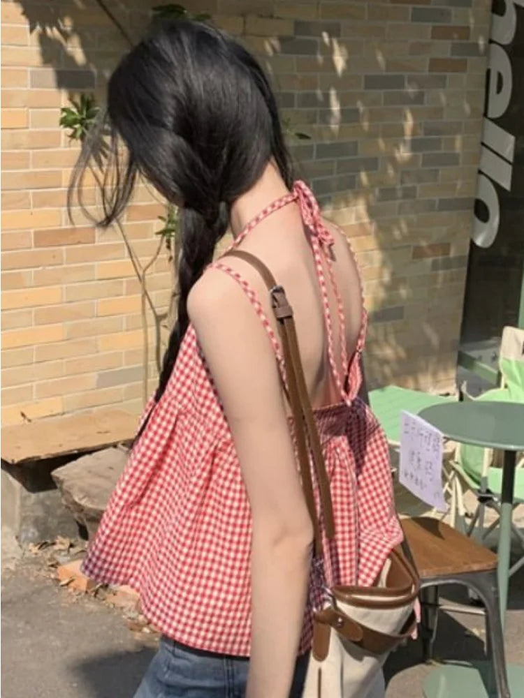 Red Plaid Camisole