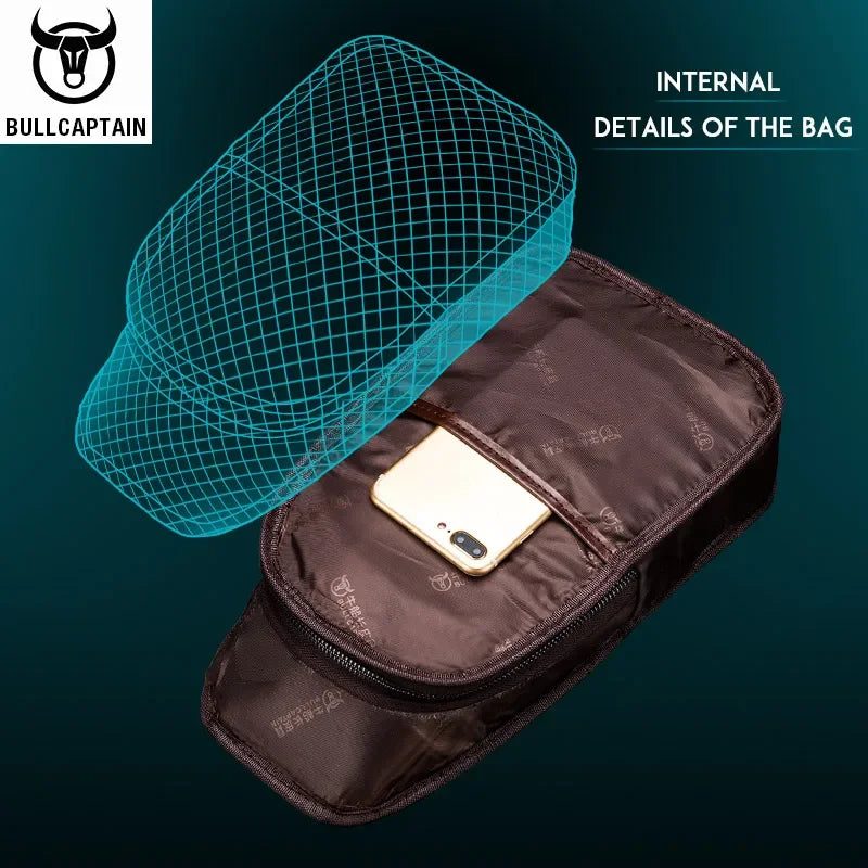 Genuine Leather Casual Crossbody Bag