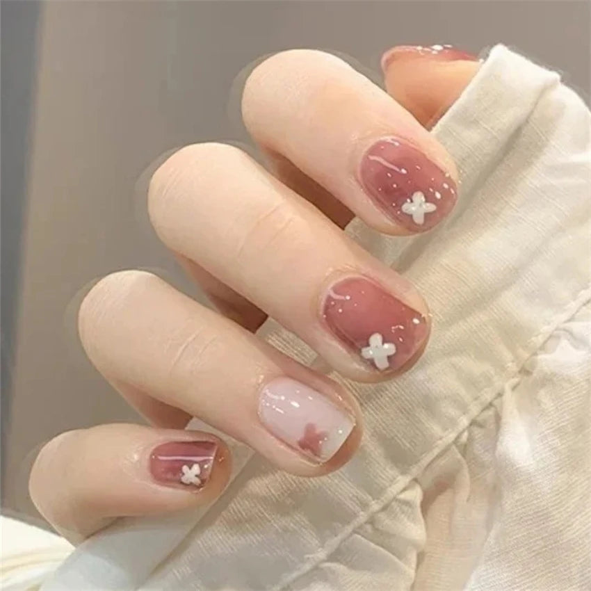 24pcs Professional Ultra-thin Finished Fake Nails