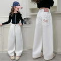 Straight Jeans with Bow