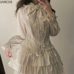Ruffled Collar Button-Up