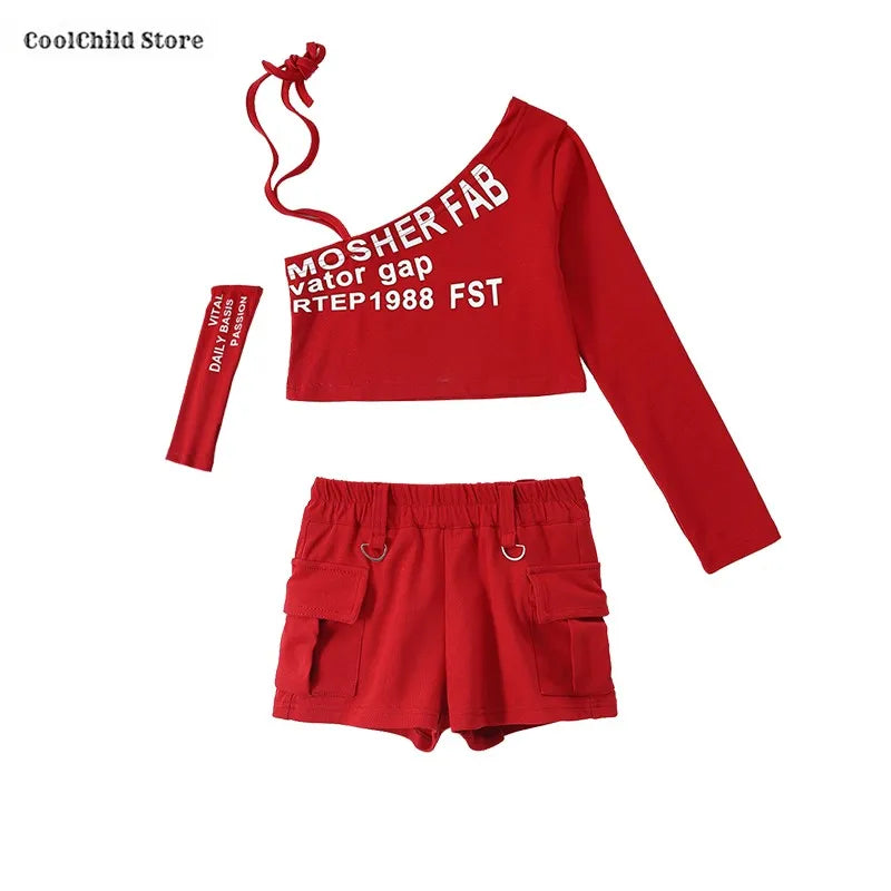 Off Shoulder Crop Top Jogger Pants Set