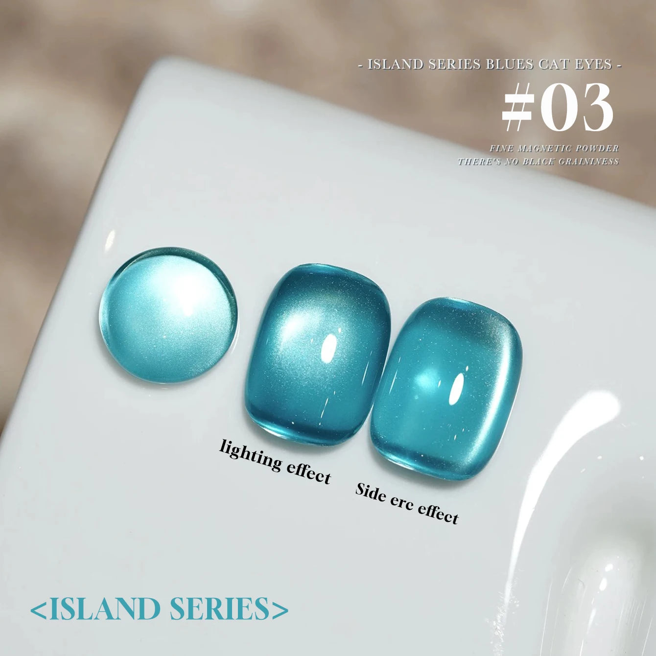 MIANEL 12ML Blue Ocean Cat Eye Gel Nail Polish Mint Mambo Whitenning Glass Beads Cat Magnetic Gel Blue Nails 1-21pcs
