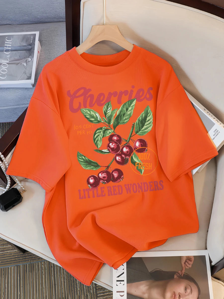 チェリー100%フレッシュ リトルレッドワンダーズTシャツ