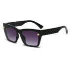 Geometric Quilted Temple Sunglasses