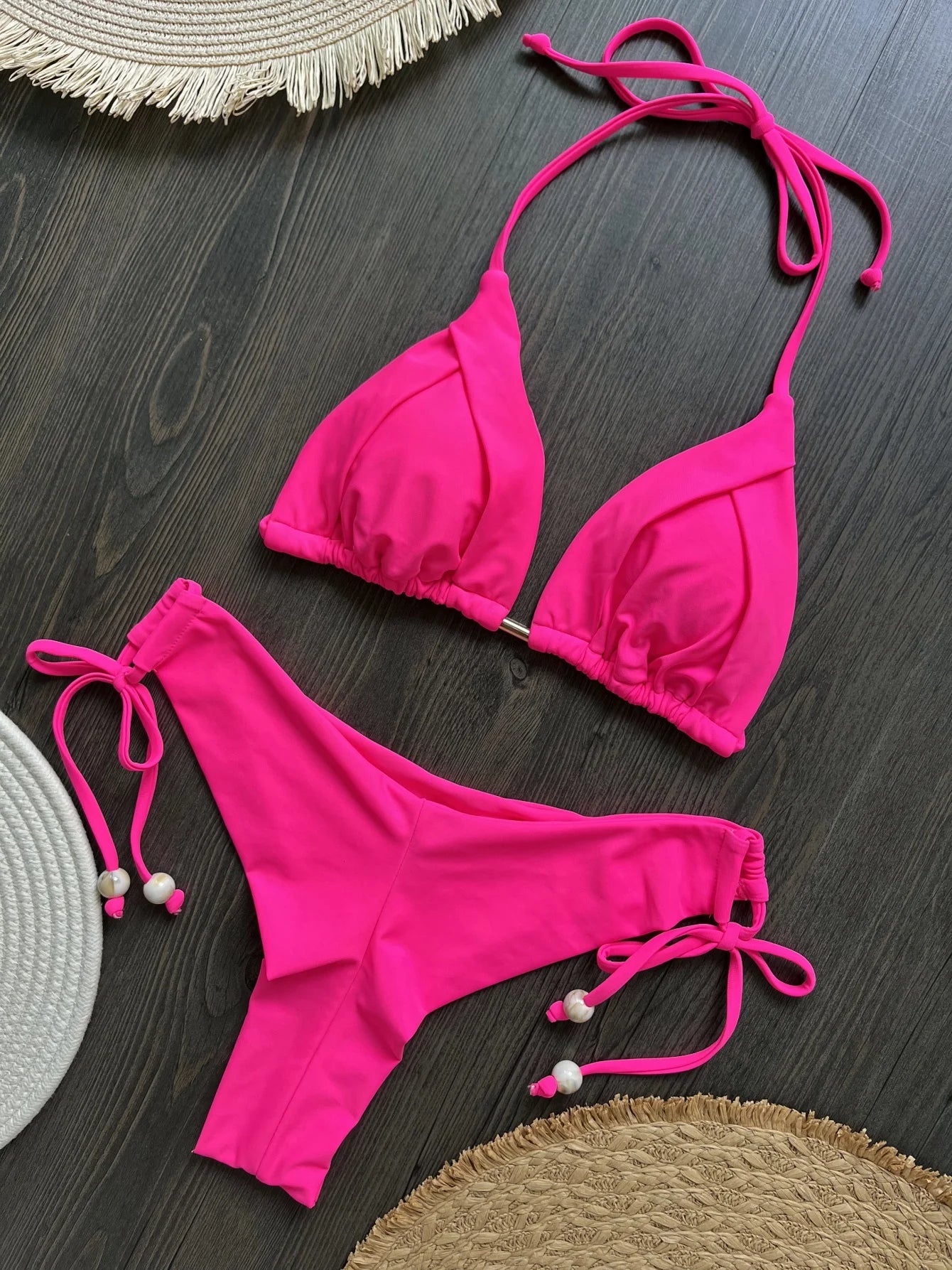 RUOTONGSEPT Folds Bikini