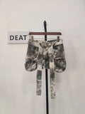 DEAT Camouflage Denim Skirt