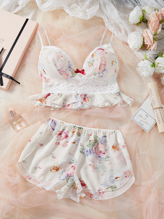 Floral Lingerie Set