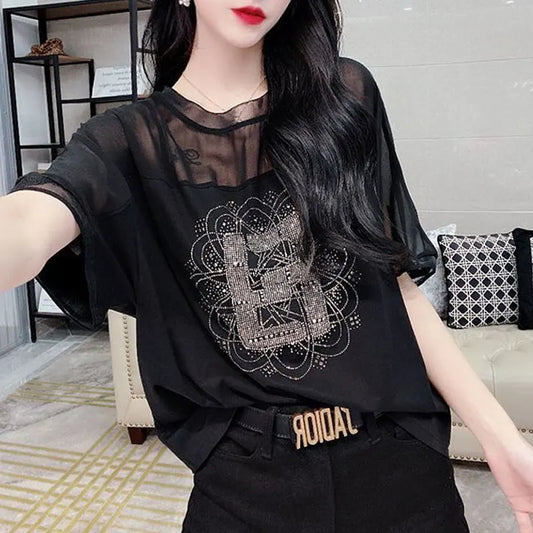 Geometric Diamonds Blouse