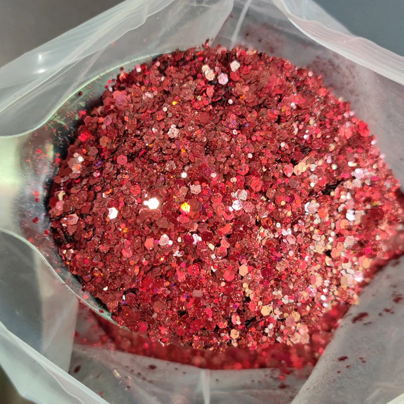 1KG Wholesale Mixed Size Holographic Nails Sequins Manicure Glitter Flakes Paillettes Nail Art Decorations Body/Face Glitter
