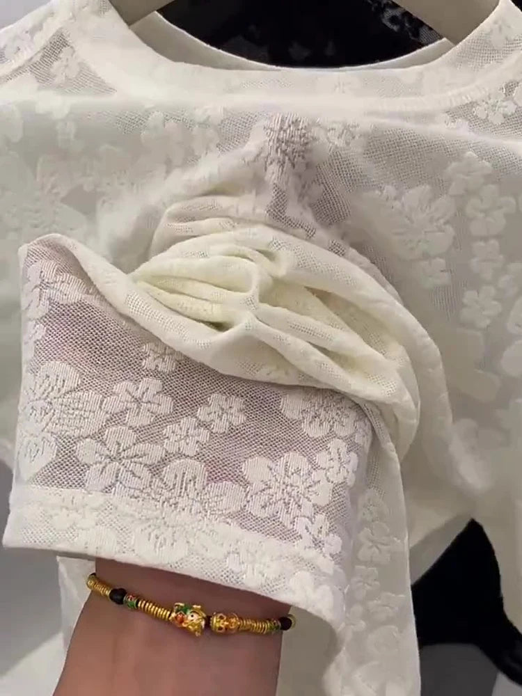 Lace Crew Top