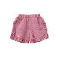 Gingham Ruffle Shorts