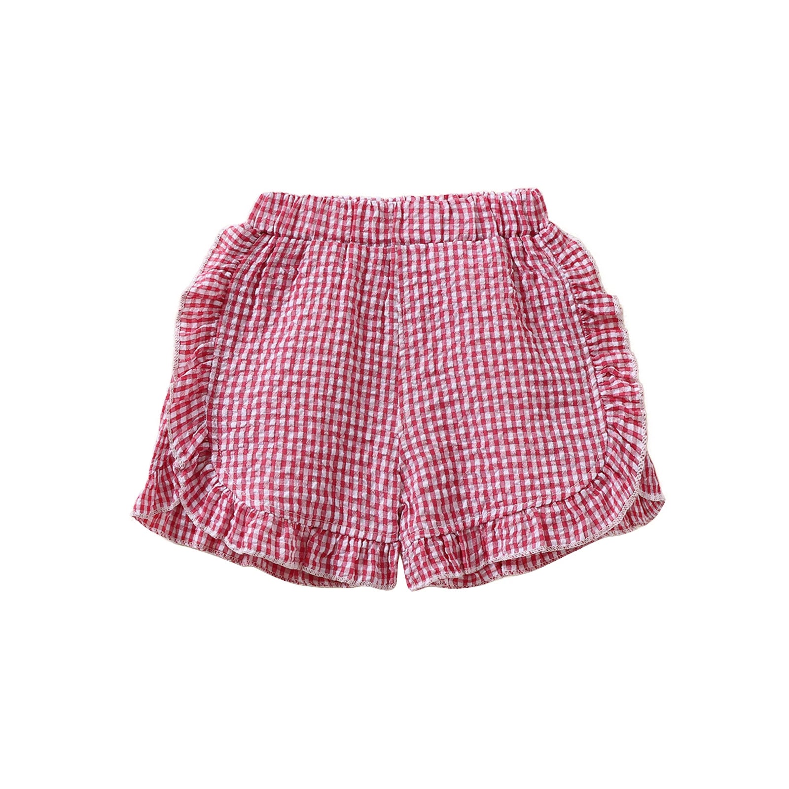 Gingham Ruffle Shorts