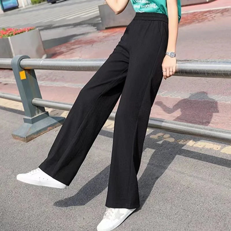 Ankle-Length Wide Leg Pants