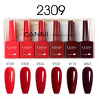 CANNI Nail Gel Polish Set Upgraded HEMA FREE Summer Nails Smooth Texture Ultra Gloss Top Coat Pigmented Gel Soak off UV LED Gel