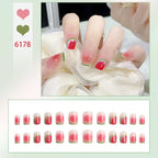 24P Rainbow Fake Nail