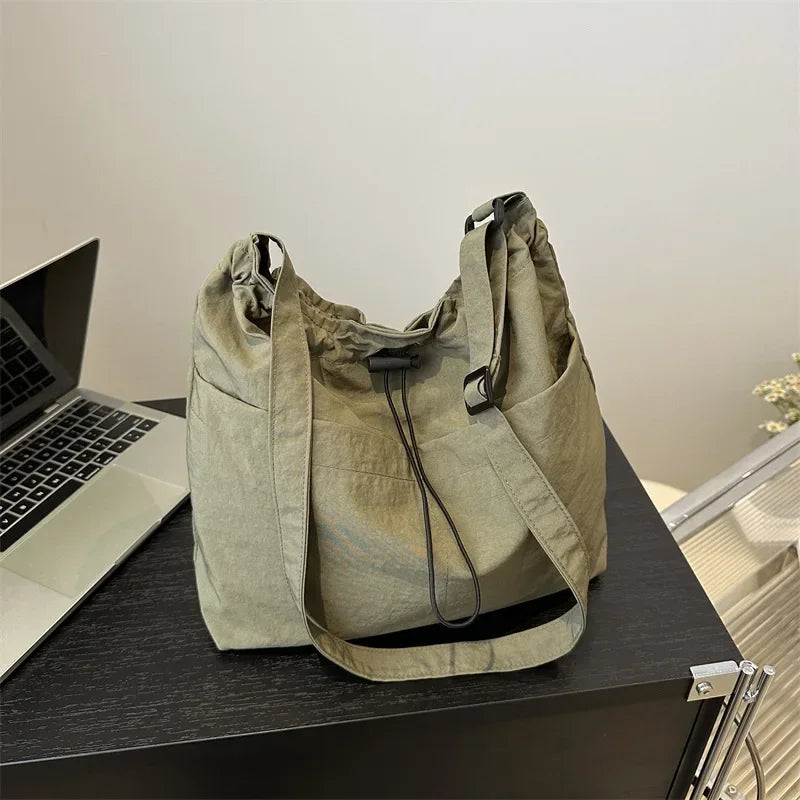 Multi-Way Drawstring Messenger Bag
