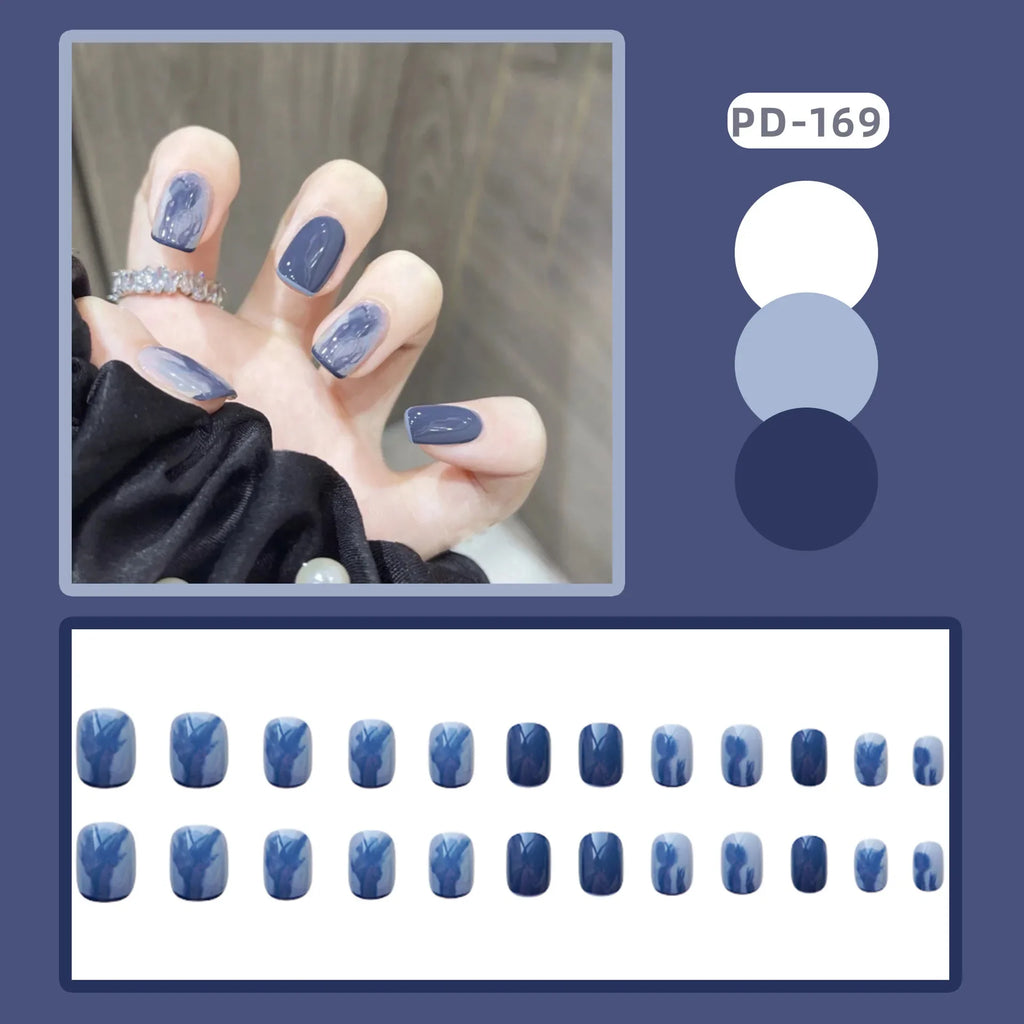 24P Rainbow Fake Nail