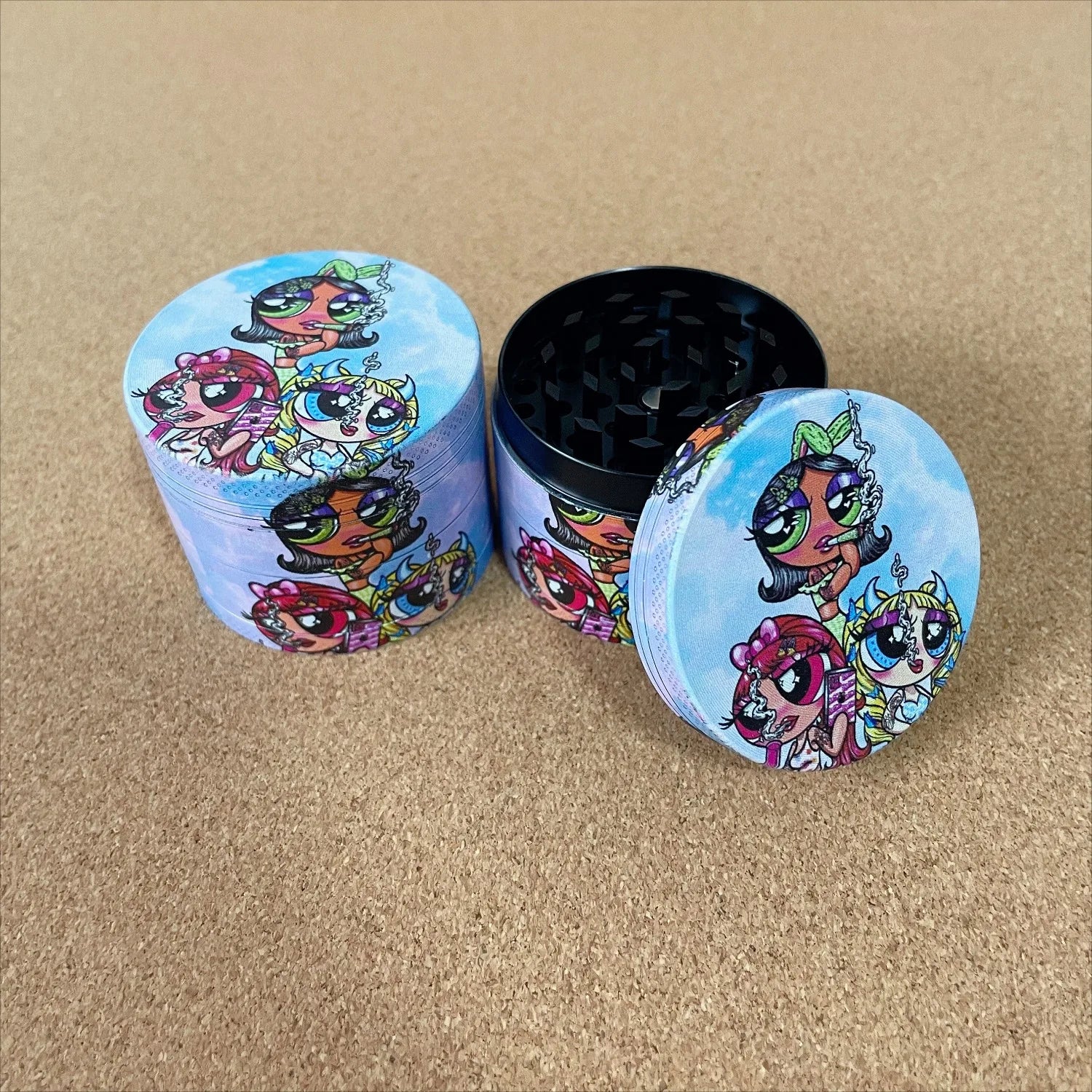 2inch/50mm Smoking Besties Metal Herb Grinder Smoking Accessories