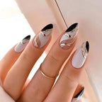 Simple French Wearable False Nails