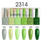 CANNI Nail Gel Polish Set Upgraded HEMA FREE Summer Nails Smooth Texture Ultra Gloss Top Coat Pigmented Gel Soak off UV LED Gel