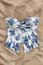 Floral Print Tube Top