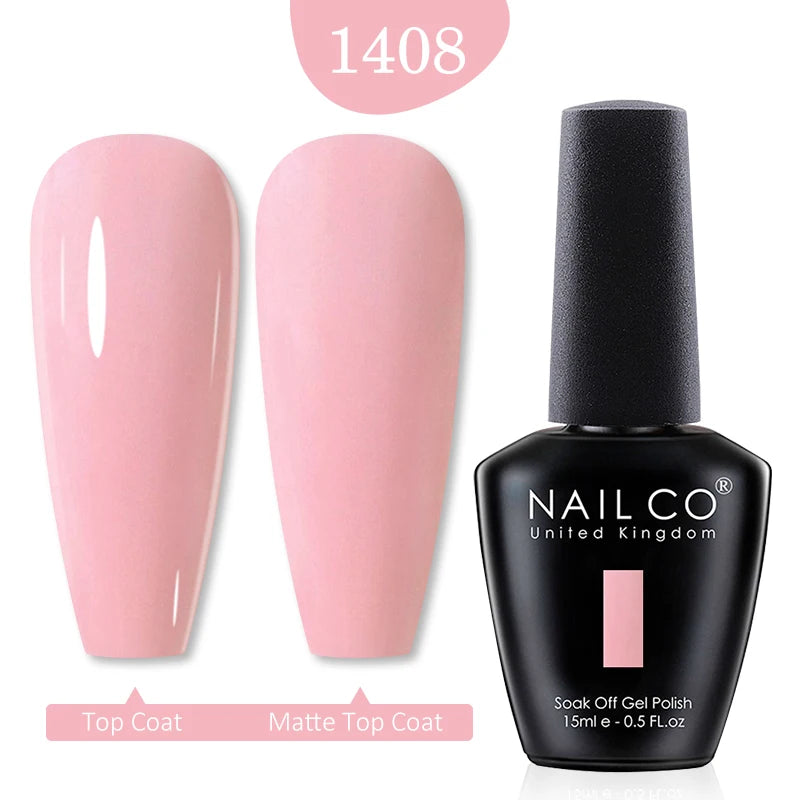 NAILCO 15ml Nail Gel Polish Winter Nude Colors Hybrid Gel Varnish Manicure UV Gel Nail Polish Primer Top Base Coat LED Nails Art