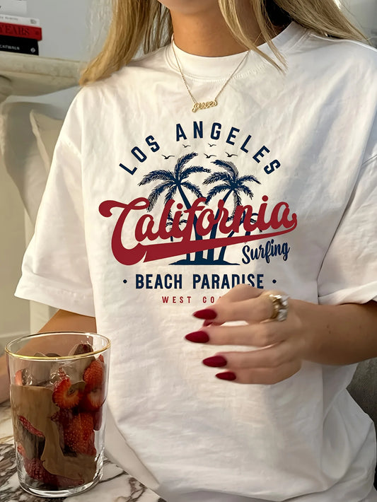 Los Angeles California Surfing Tee