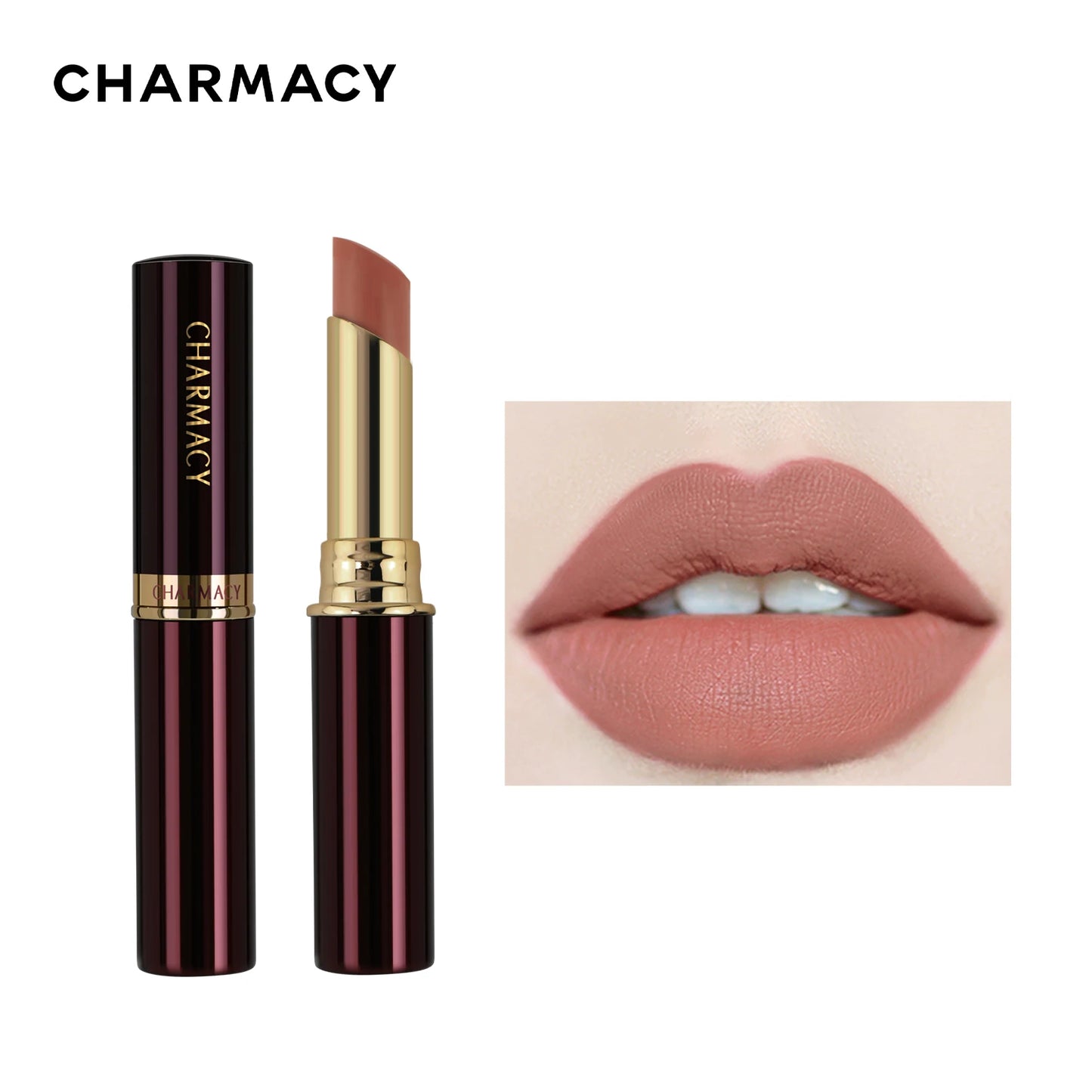 CHARMACY Long Lasting Waterproof Matte Nude Lipstick