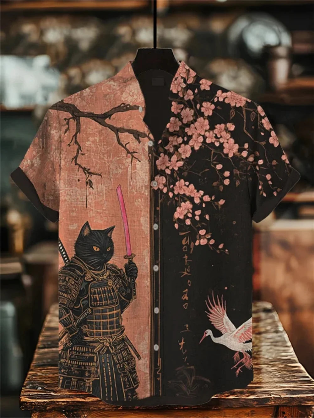 Japanese Retro Art Printed Shirt