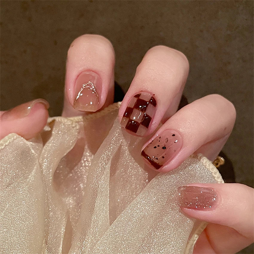 24pcs Professional Ultra-thin Finished Fake Nails