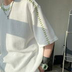 Waffle Knit Oversized T-Shirt